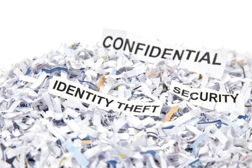 Shredding personal information helps to protect your identity